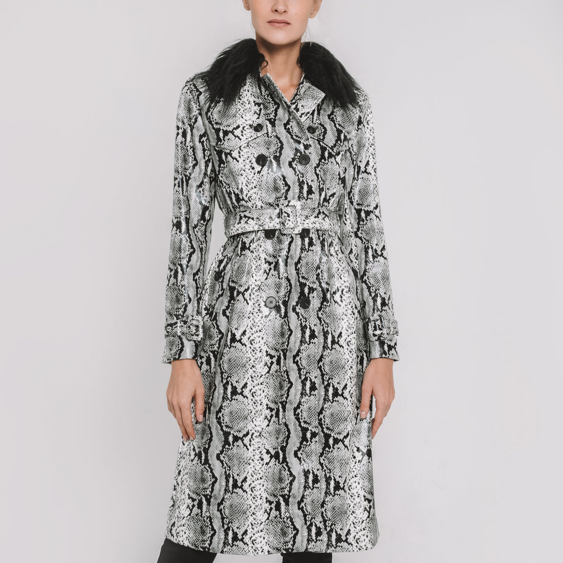 Snake Print Rain Coat