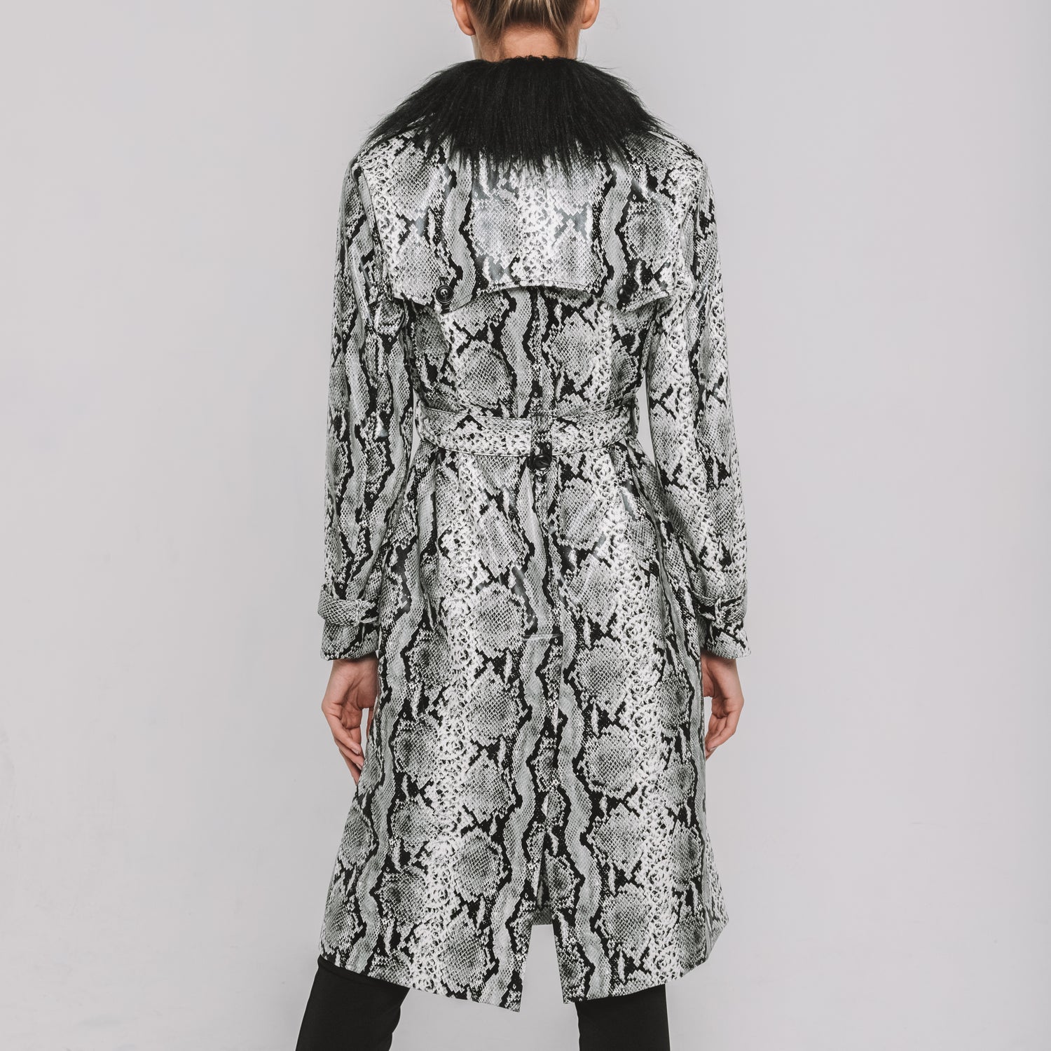 Snake Print Rain Coat