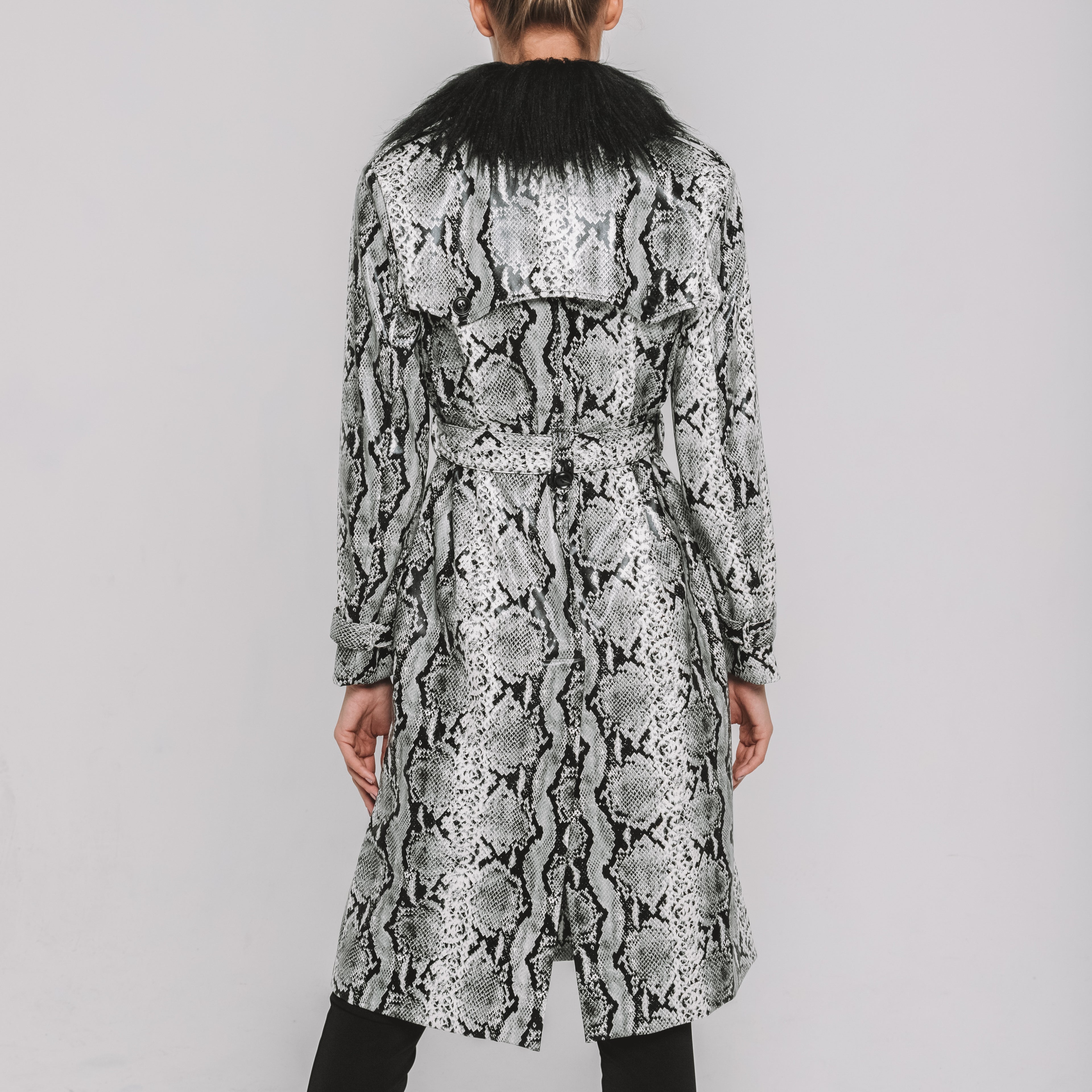 Snake Print Rain Coat