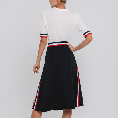 A-Line High Slit Skirt