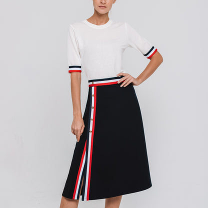 A-Line High Slit Skirt