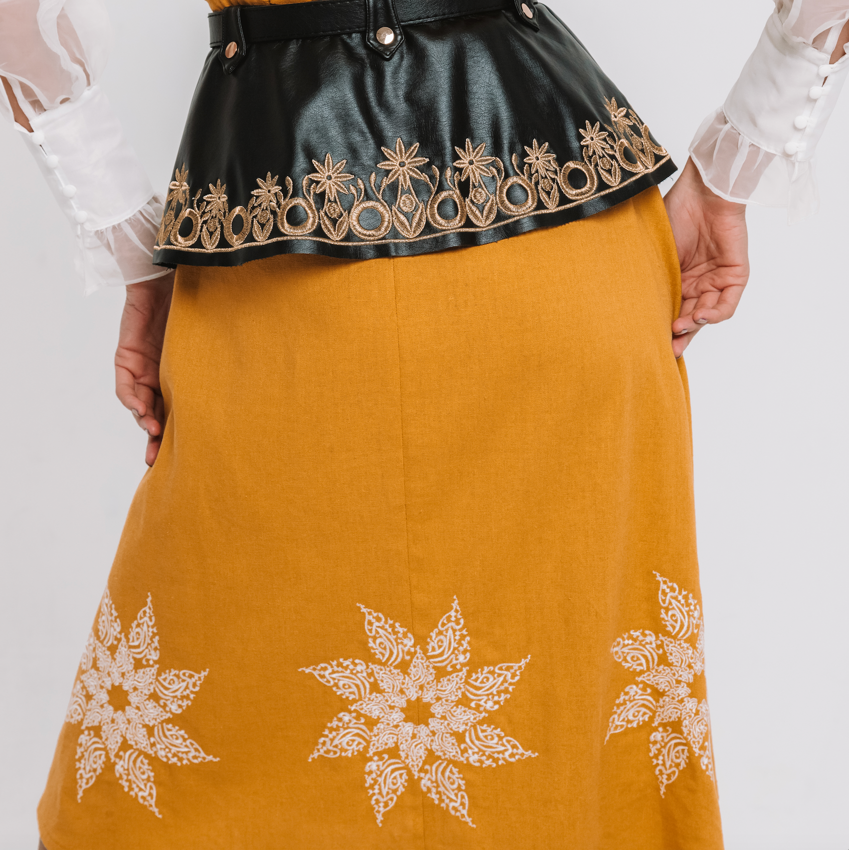 Linen Calligraphy Dress